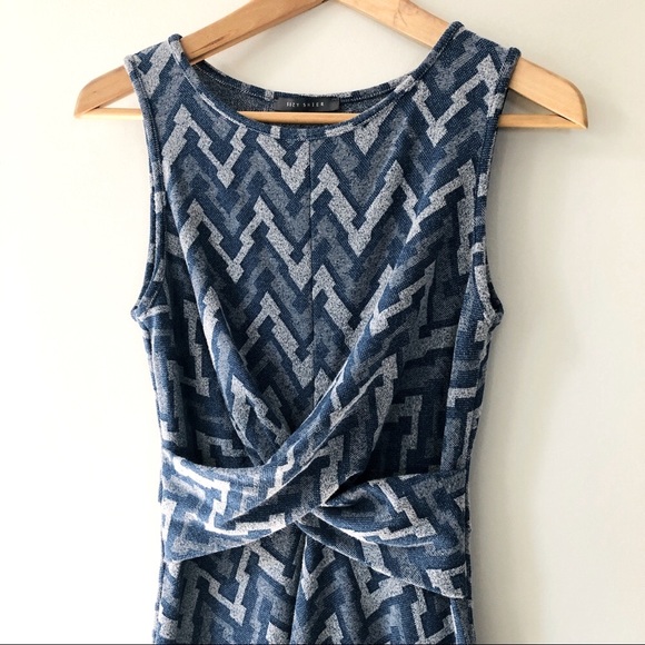 Cotton Geometric Skater Dress - Picture 4 of 10
